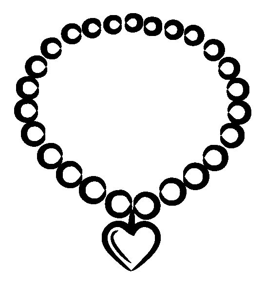 jewelry clipart black and white