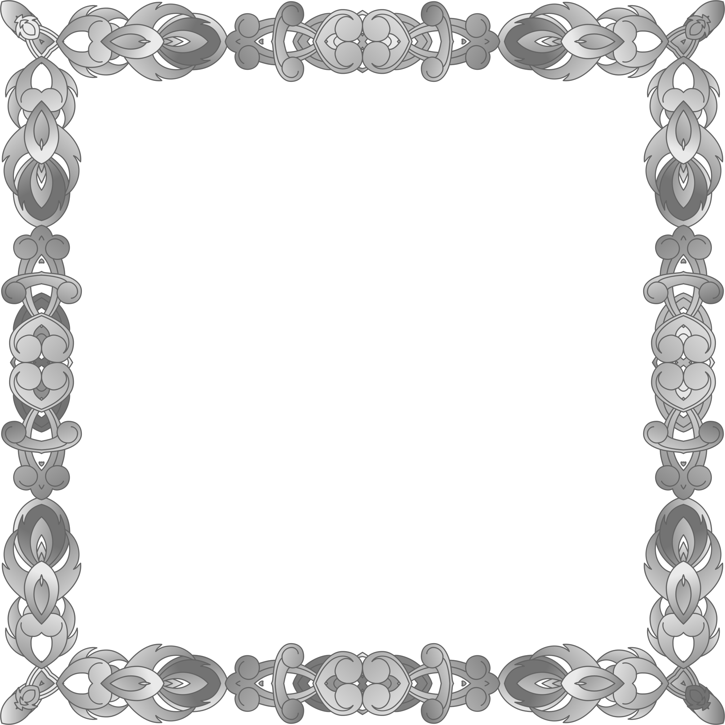 Jewelry clipart frame. Grayscale abstract big image