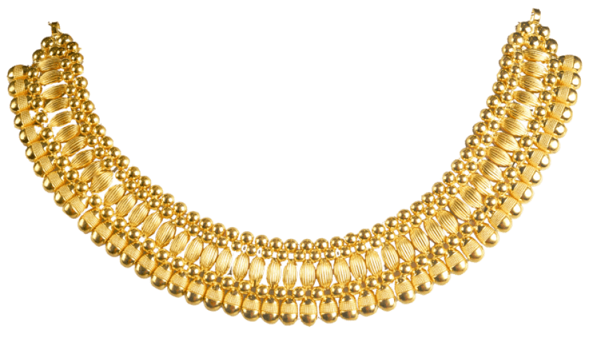 necklace clipart full gold