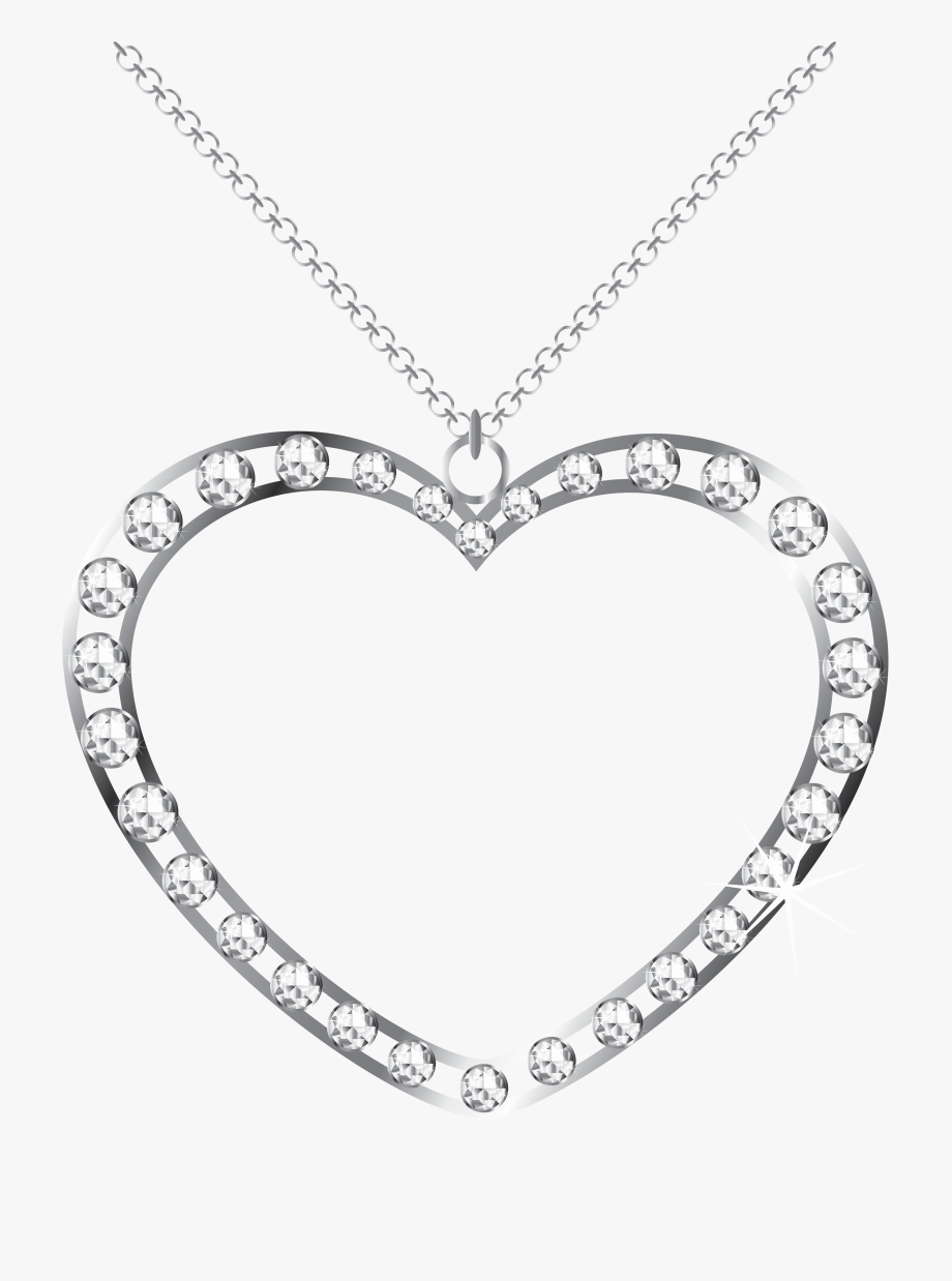 jewelry clipart heart necklace