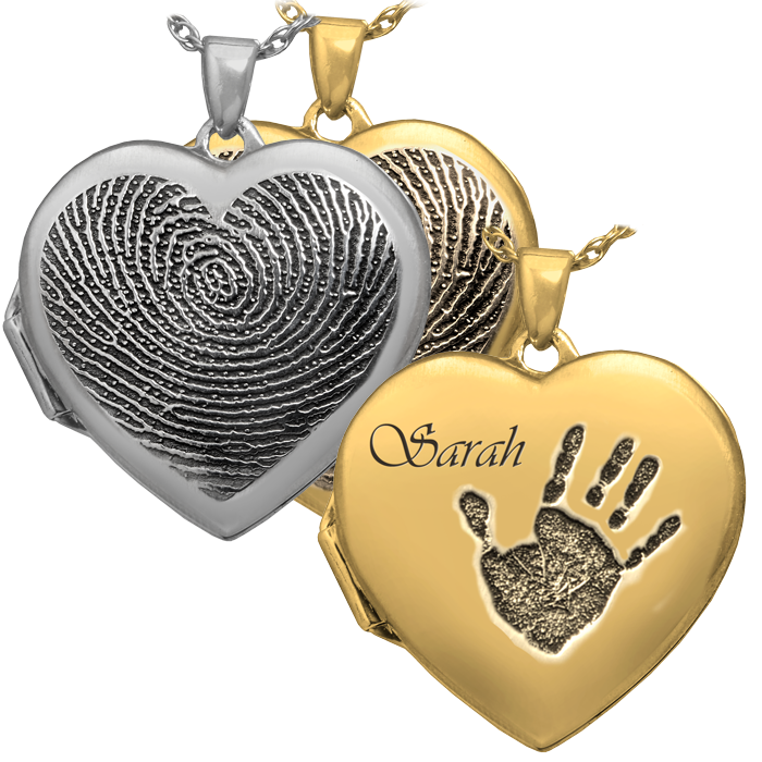 Jewelry clipart locket necklace. Heart photo fingerprint memorial