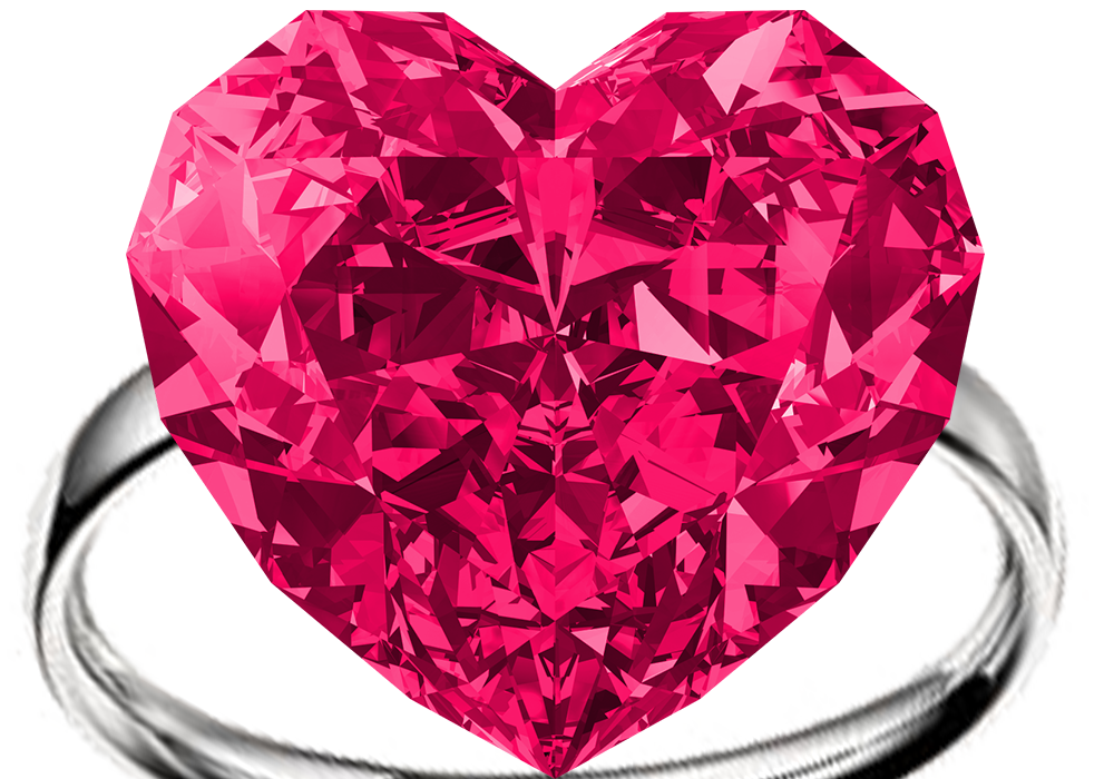 jewelry clipart pink diamond ring