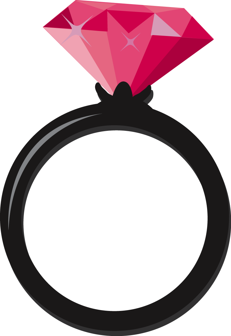 jewelry clipart pink diamond ring
