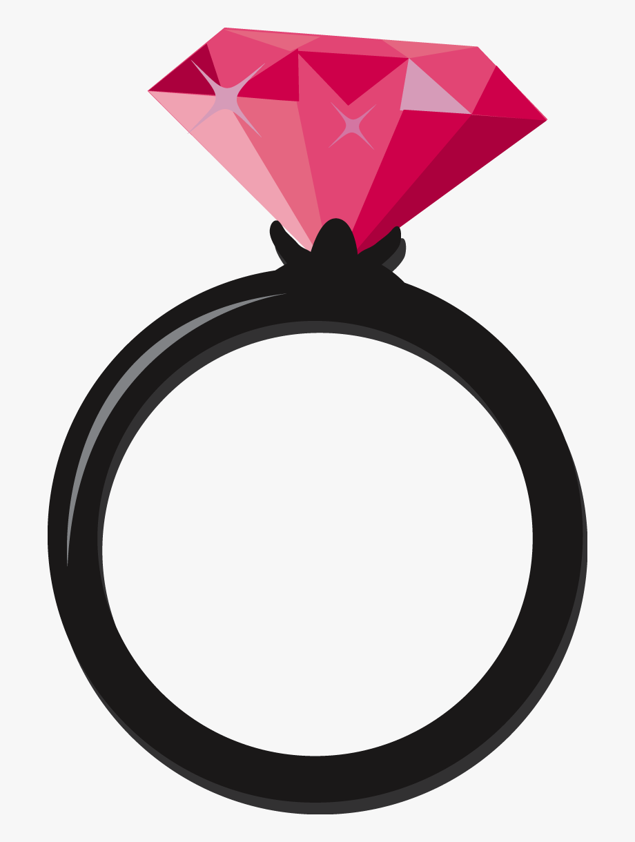 Despedida de soltera . Jewelry clipart pink diamond ring