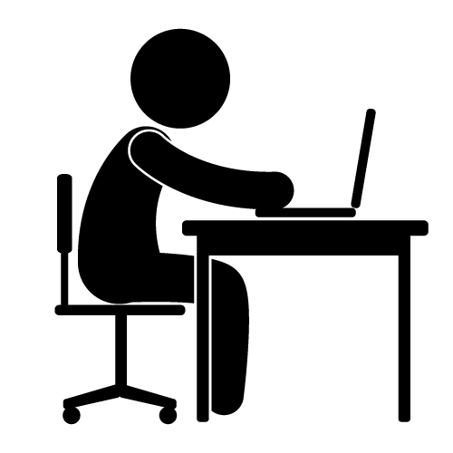 Free job black and. Working clipart office work