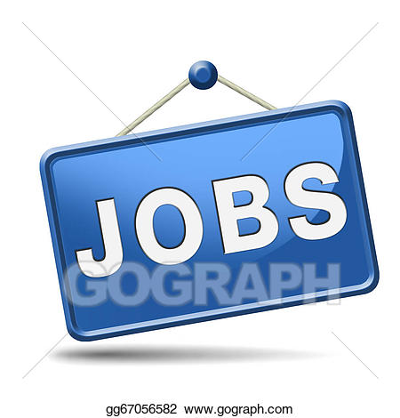 Job clipart job advert. Stock illustration opening icon