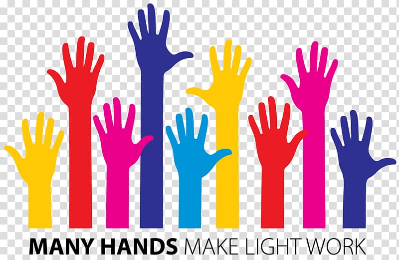 Many hands make light. Volunteering clipart public meeting