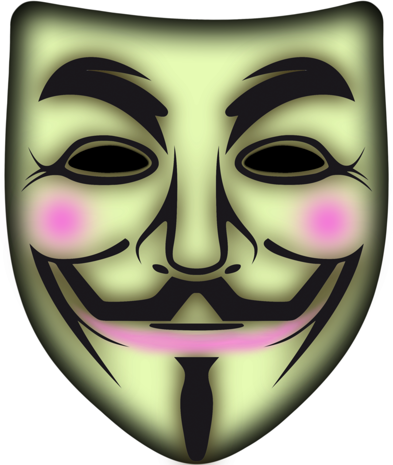 joker clipart anonymous face