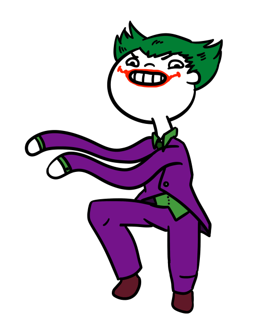 joker clipart coloring page
