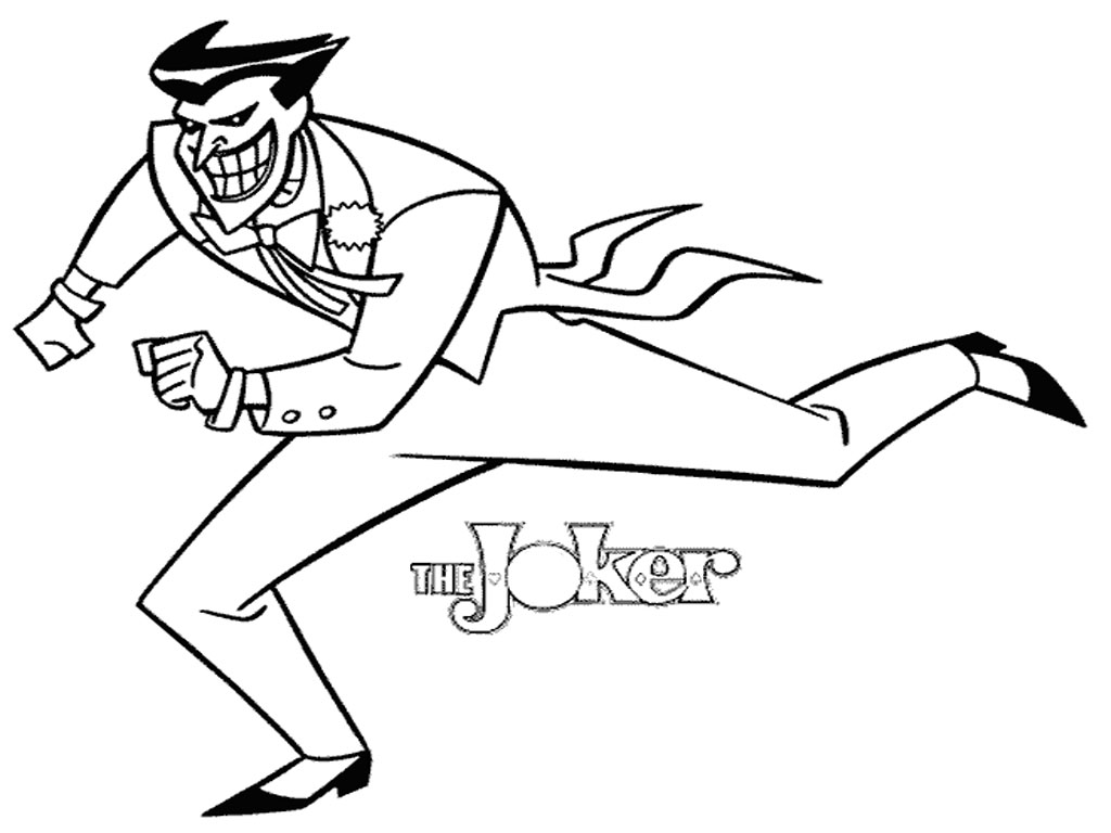 joker clipart colouring page