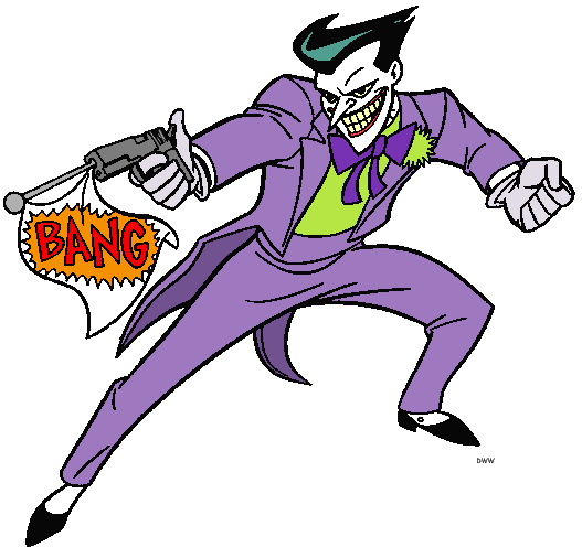joker clipart gag gun