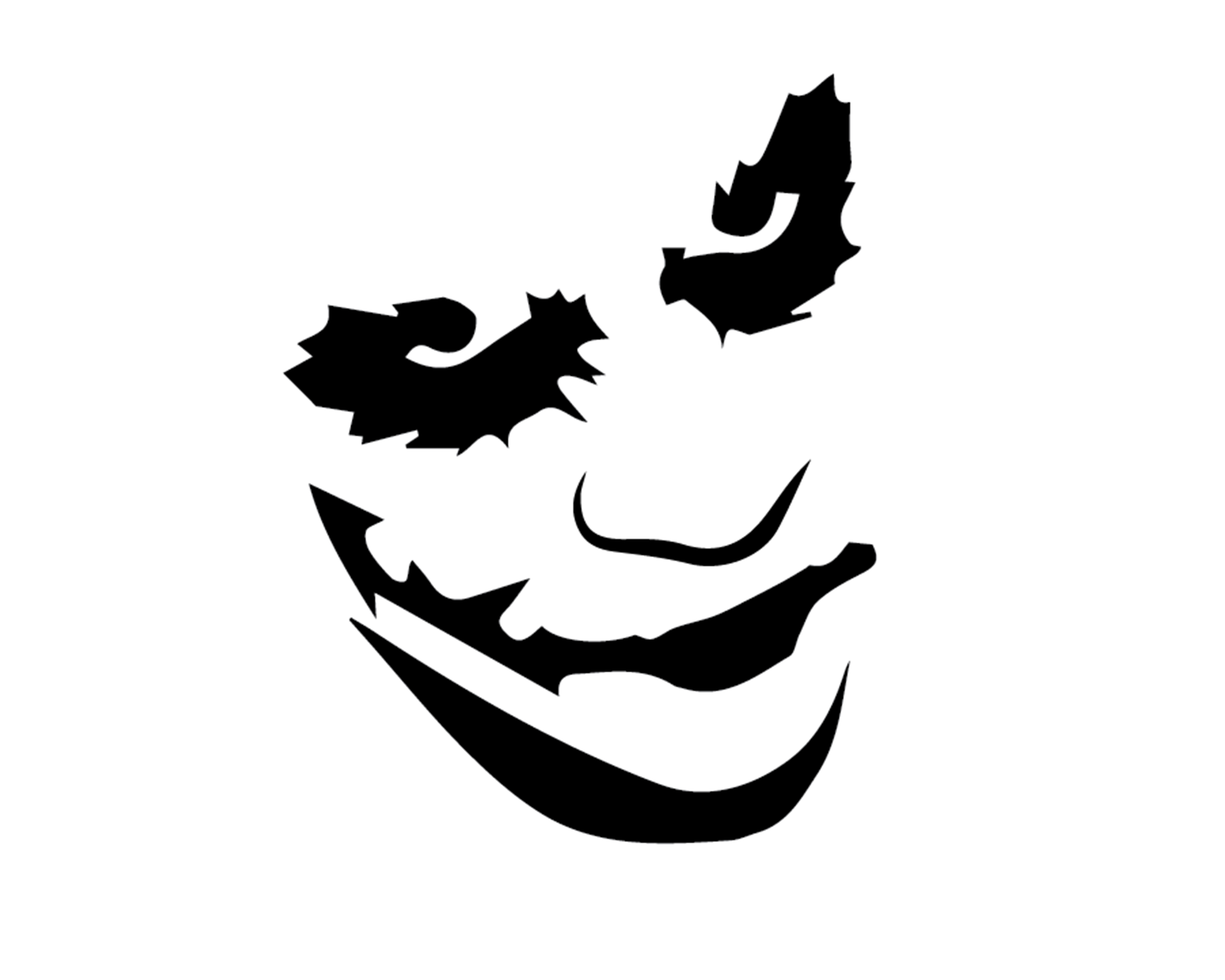 Joker clipart stencil, Joker stencil Transparent FREE for download on ...