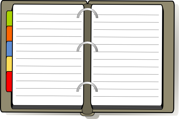 notebook clipart journal