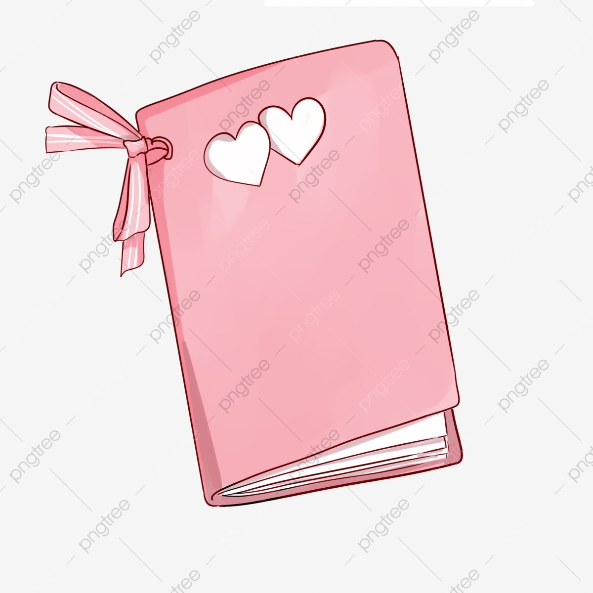 pink clipart diary