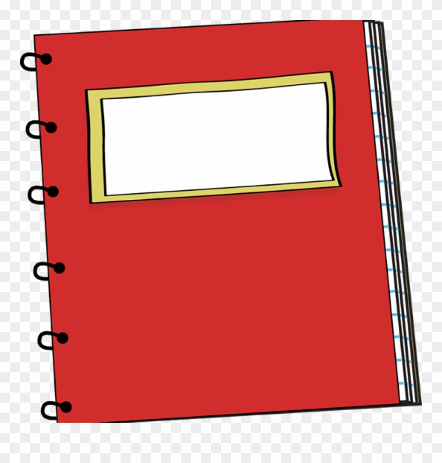 journal clipart red notebook