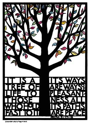 Jewish tree of life. Journal clipart siddur