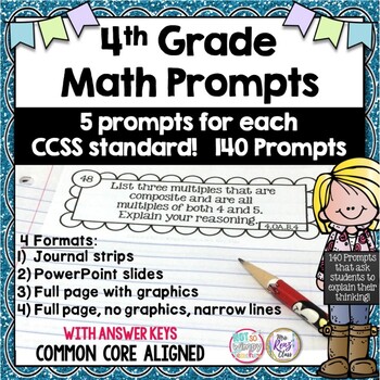 Word math prompts strips. Journal clipart student problem