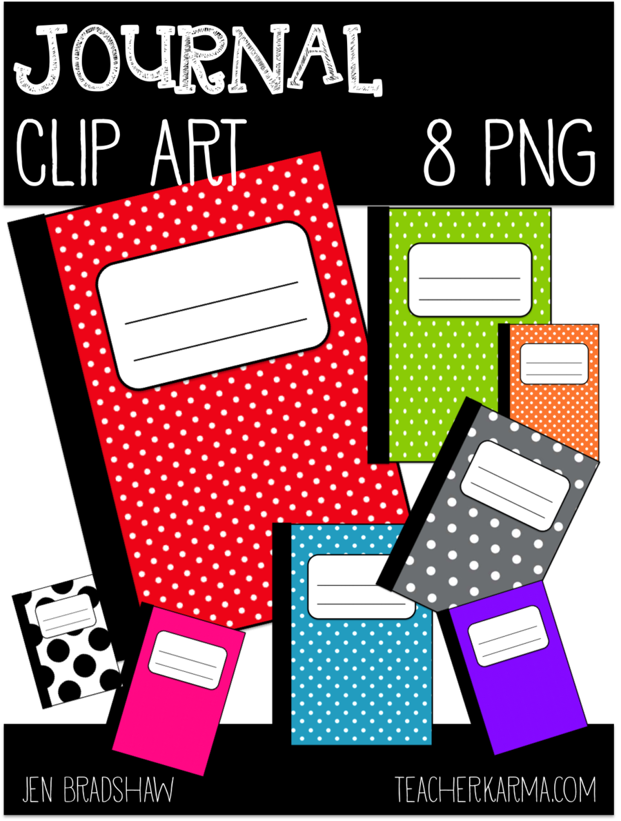 journal clipart writing material