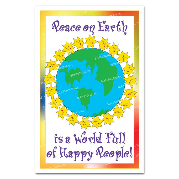 Joy clipart peace on earth. Theme poster is a