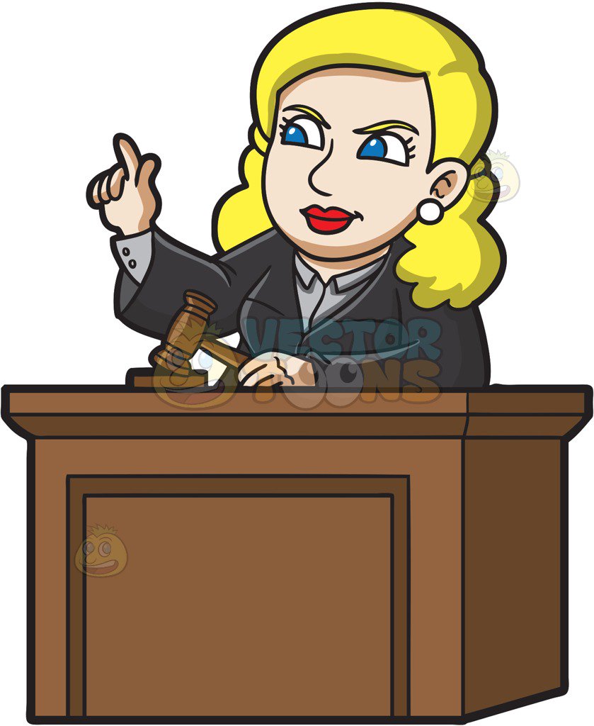 judge clipart cartoon