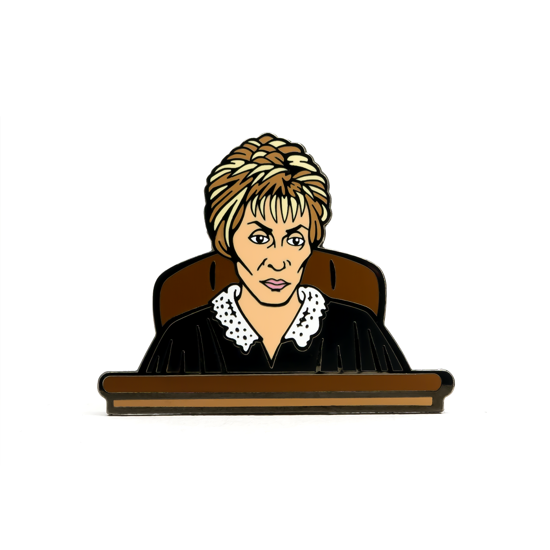 Judge clipart court room. The courtroom enamel pin