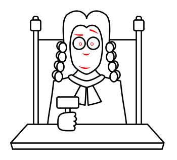 judge clipart drawing