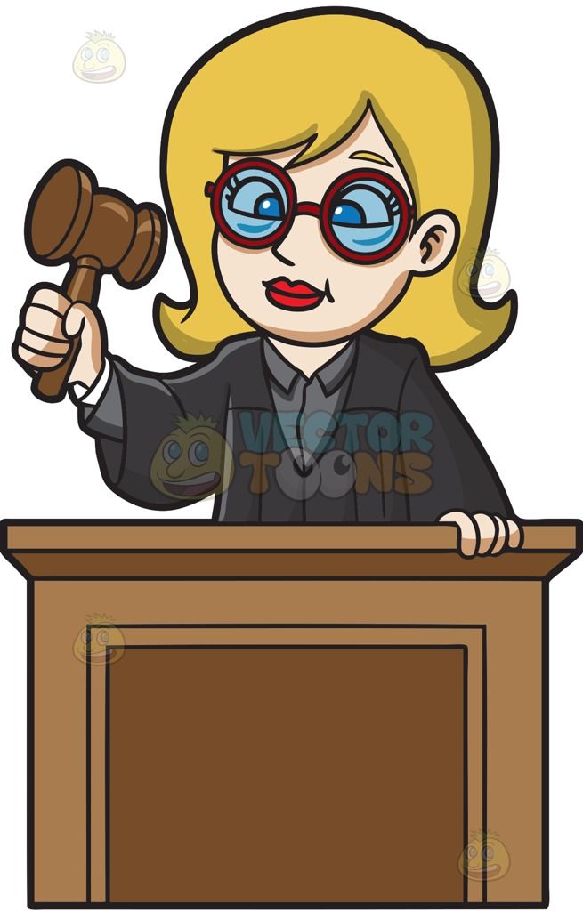 judge clipart judge table