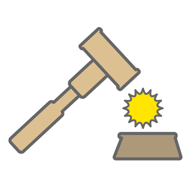 Hammer free icon material. Judge clipart judgment