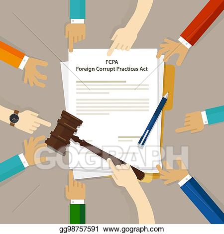 Judge clipart law regulation. Vector fcpa foreign corrupt