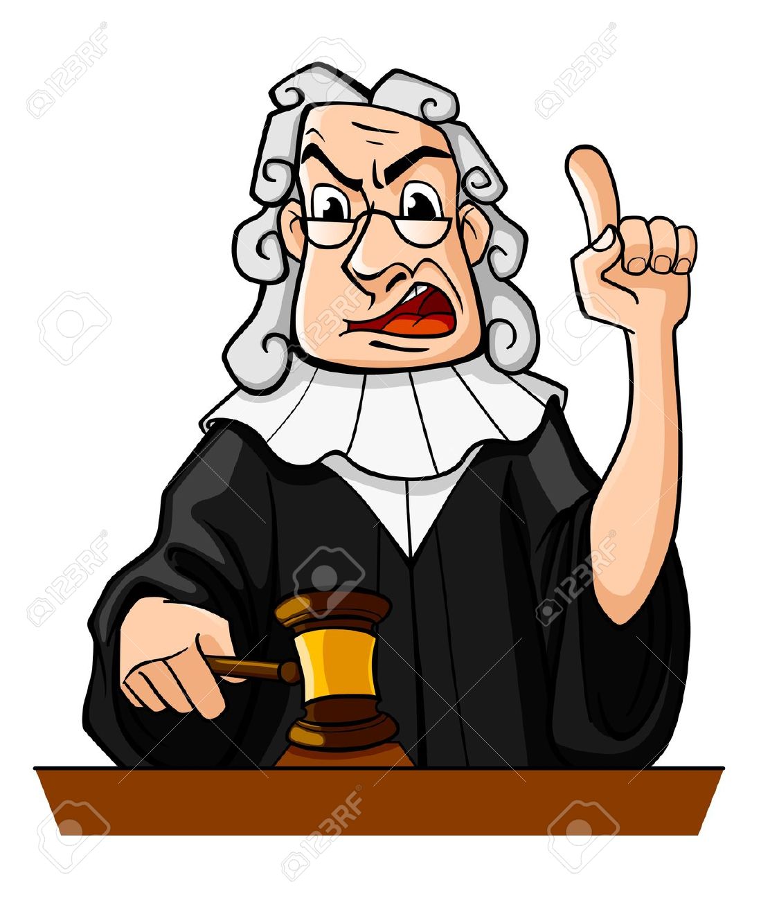 Judge clipart tribunal. In court 