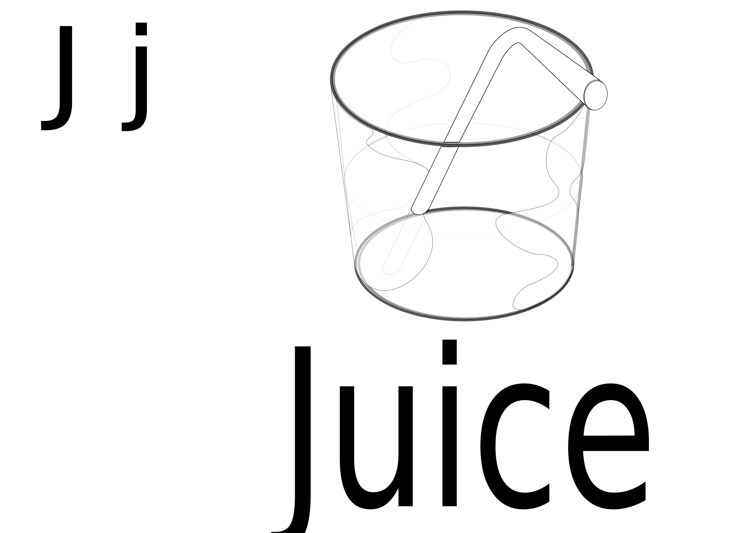 juice clipart coloring page