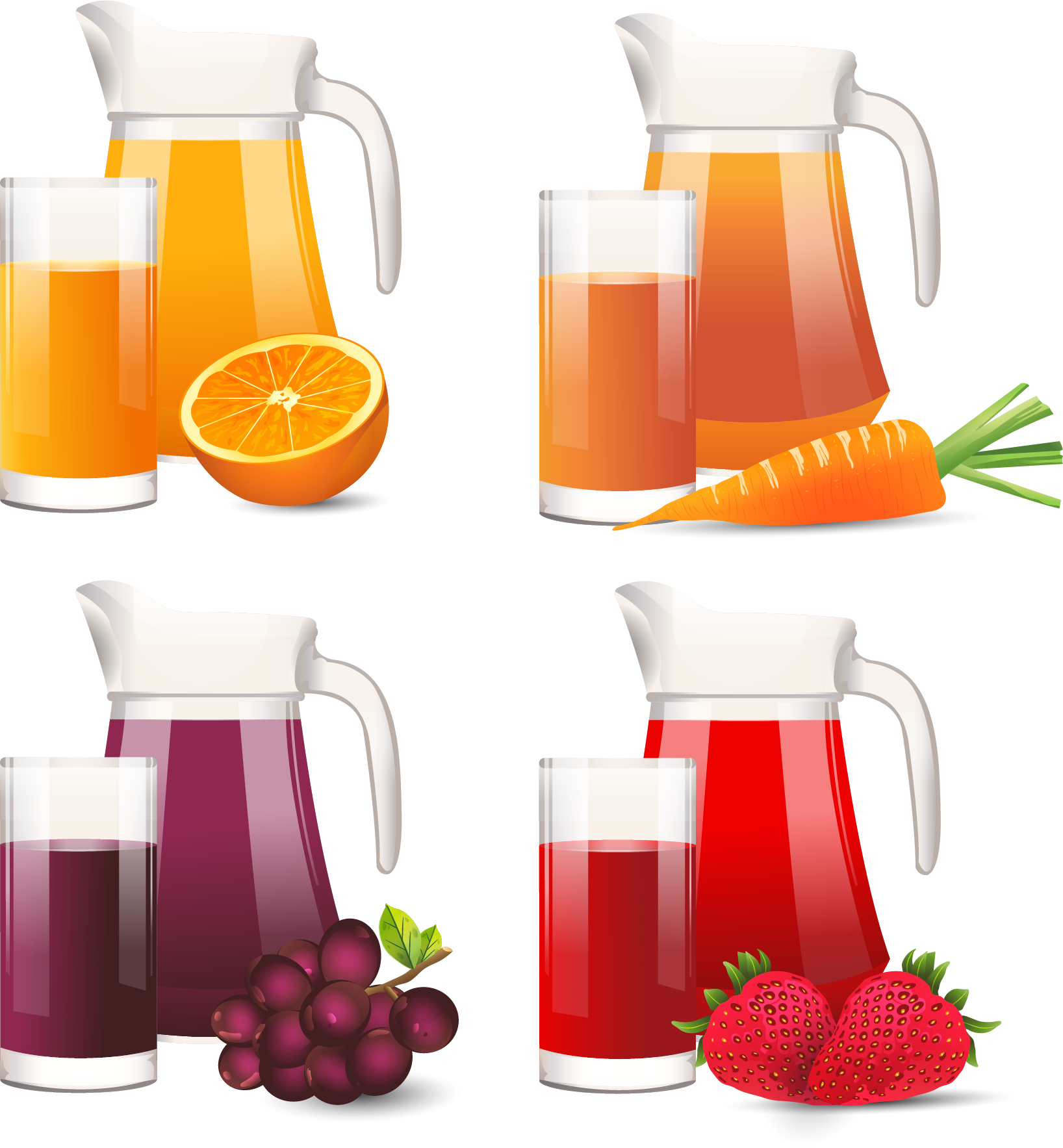 Juice clipart jug. Orange strawberry grape summer