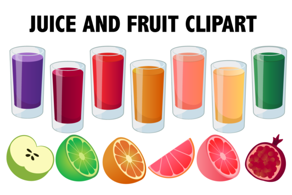 Juice clipart smoothie. And fruit 