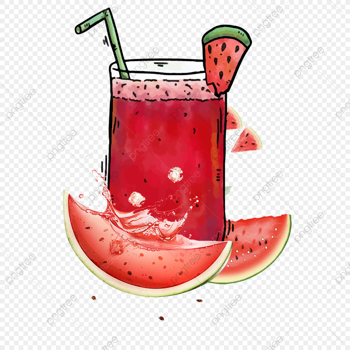 watermelon clipart juices