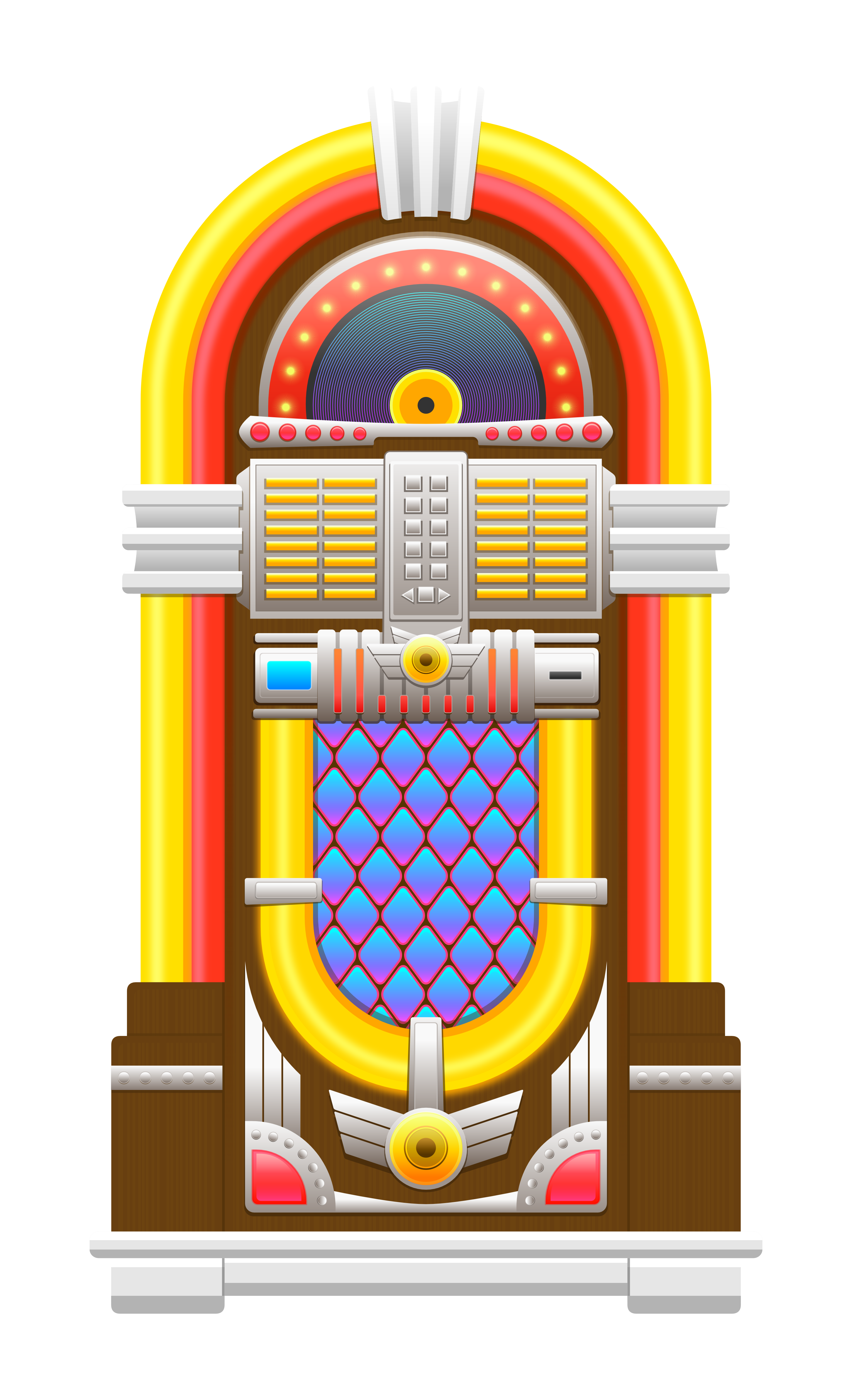 Jukebox clipart colorful. Free image 