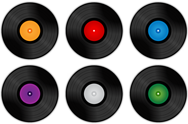 Record clipart vintage record. Vinyl collection transparent png