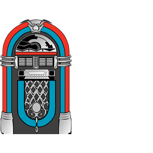 And blue cliparts of. Jukebox clipart red