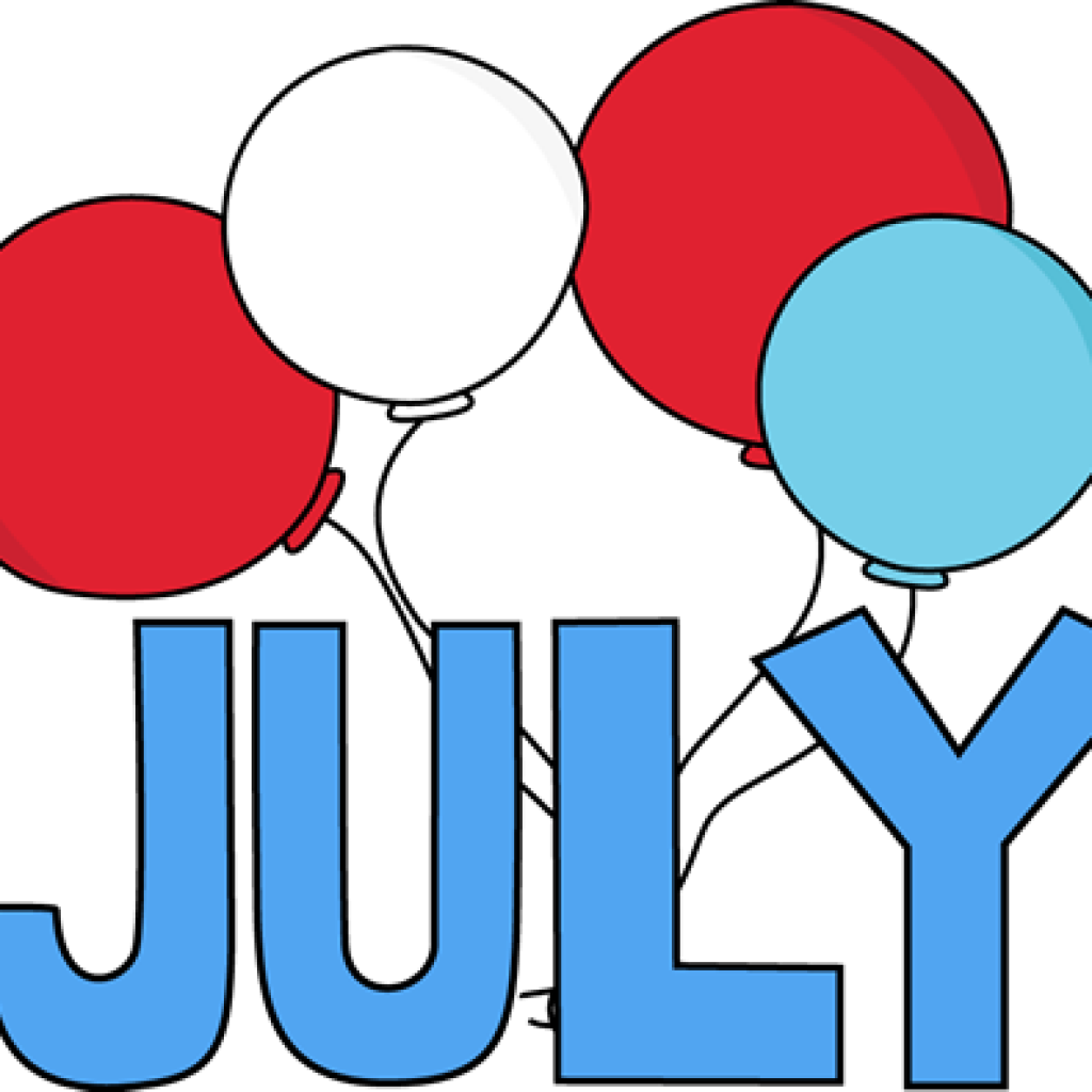 july clipart banner