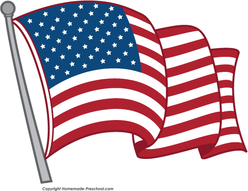 july clipart flag