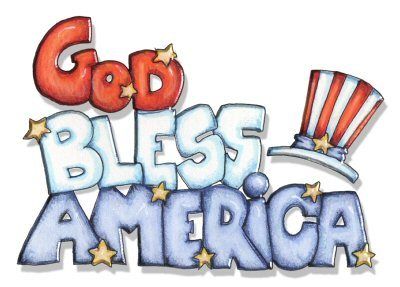 july clipart god bless america