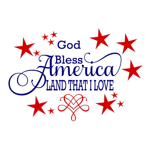 july clipart god bless america