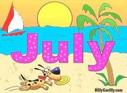 july clipart july beach