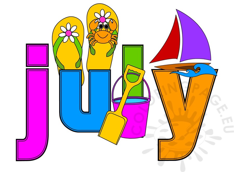july clipart month