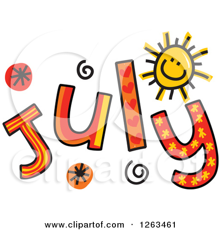 july clipart month year