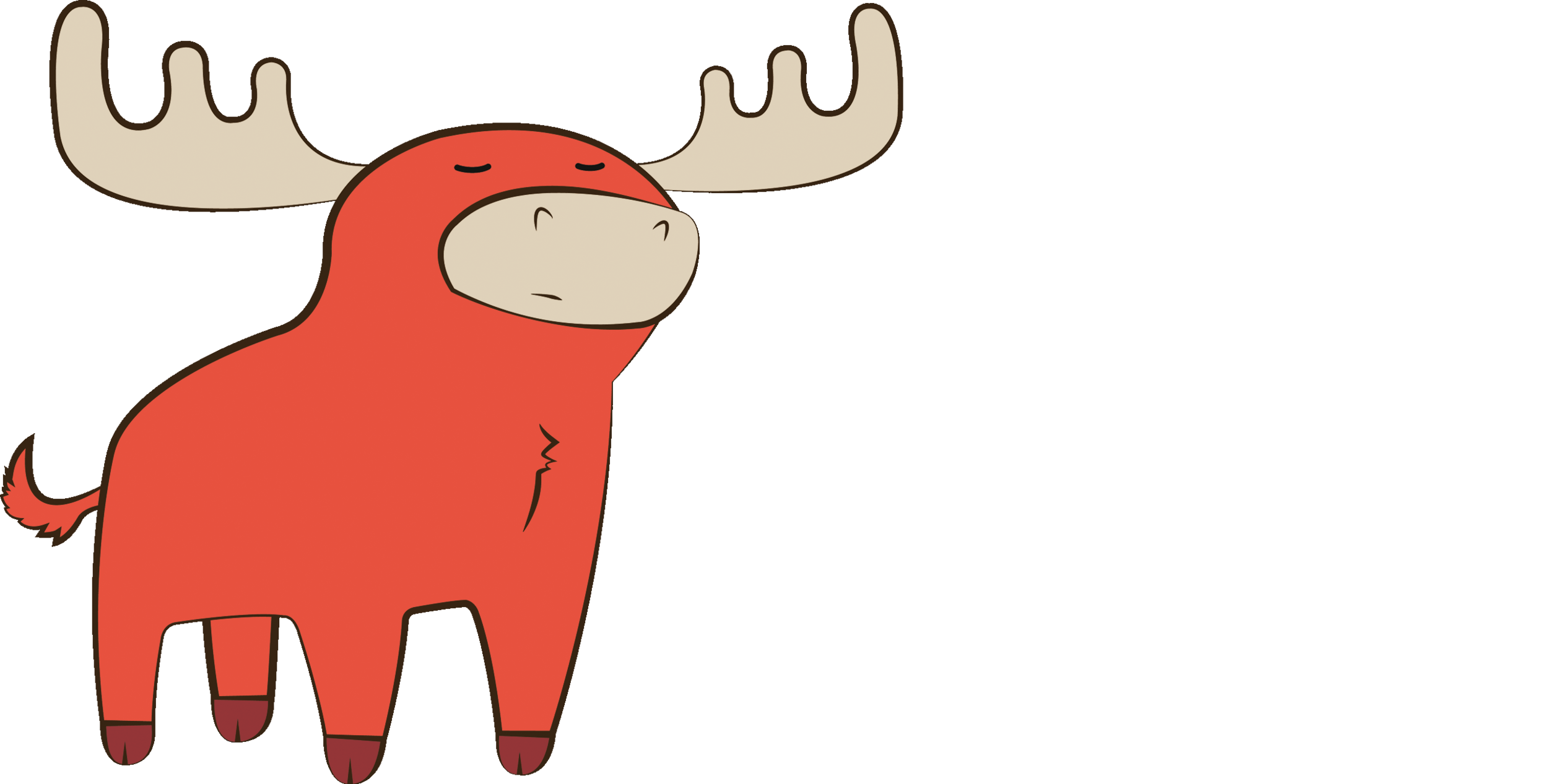 moose clipart muscle
