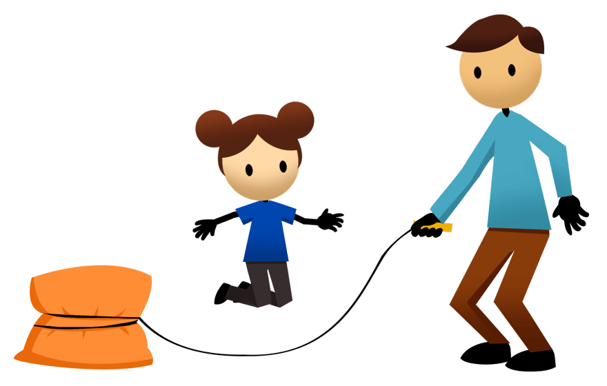 jumping clipart one child