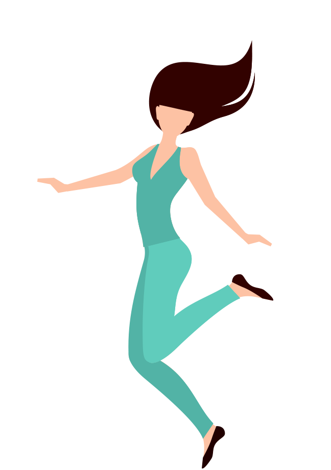 How are you today. Jumping clipart feeling good