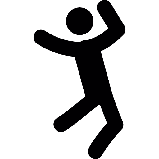 Person people happiness stick. Jumping clipart happy man