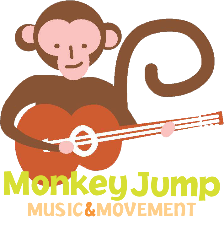 Jumping clipart joyful. Groovy baby music monkey