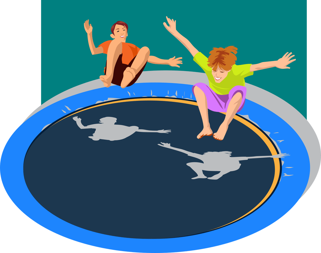 Jumping clipart gymnastics trampoline. Open gym all around